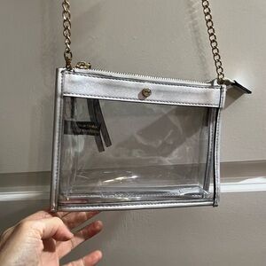 Transparent Silver Chain Bag